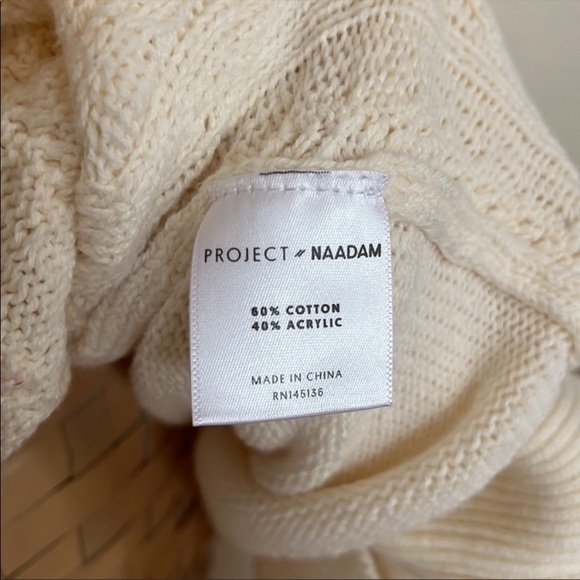 Project Naadam Cableknit Cream Sweater - Picture 8 of 8